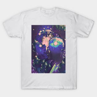 Always Watching.. Funky Digital Cyber Collage T-Shirt